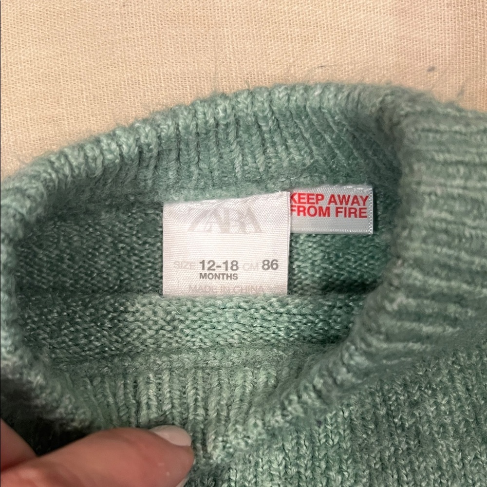 Zara Kids Green Sweater - Picture 3 of 5